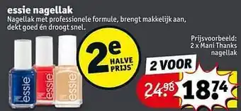 Kruidvat Essie mani thanks nagellak aanbieding