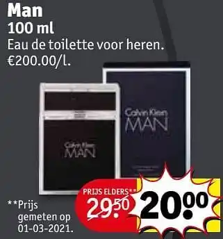 Man eau de toilette voor heren