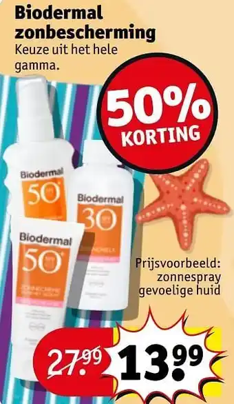 Kruidvat Biodermal zonnespray gevoelige huid aanbieding