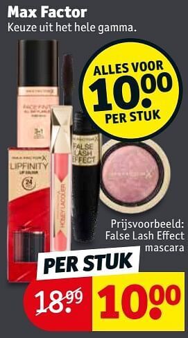 Kruidvat Max factor false lash effect mascara aanbieding