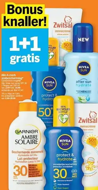 Albert Heijn Nivea sun spray spf 30 aanbieding