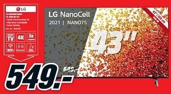 MediaMarkt Lg 43nano756pa tv uhd 4k 43`` aanbieding