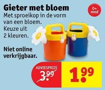 Gieter met bloem