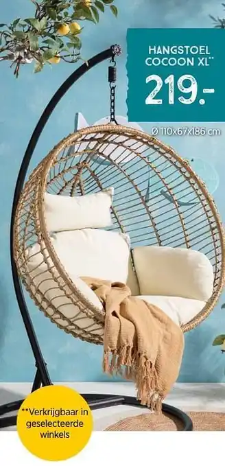 Xenos Hangstoel cocoon xl aanbieding