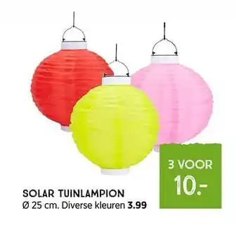 Xenos Solar tuinlampion aanbieding