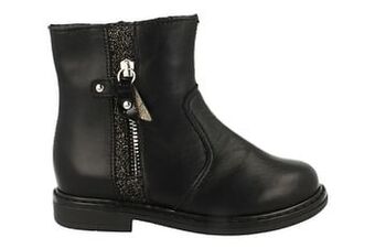 Berca Shoes Bopy Enkellaars Meisjes Maat 24/27 Volledig Leder - Zwart aanbieding