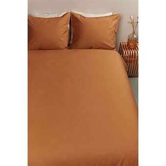 Leen Bakker Ambiante dekbedovertrek Katoen - oranje - 240x200/220 cm - Leen Bakker aanbieding