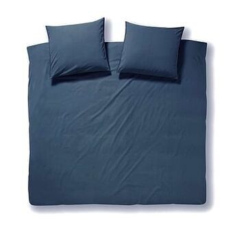 Leen Bakker Damai dekbedovertrek Groove - indigo - 240x200/220 cm - Leen Bakker aanbieding