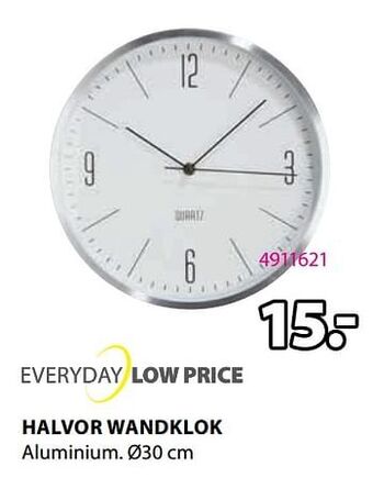 Halvor wandklok