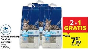 Carrefour Kattenbakvulling comfort carrefour aanbieding