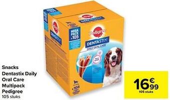 Carrefour Snacks dentastix daily oral care multipack pedigree aanbieding
