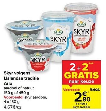 Carrefour Skyr volgens ijslandse traditie arla aanbieding
