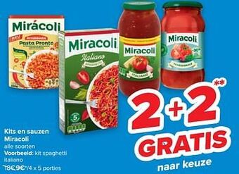 Carrefour Kits en sauzen miracoli aanbieding