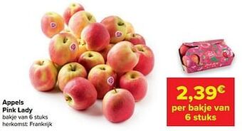 Carrefour Appels pink lady aanbieding
