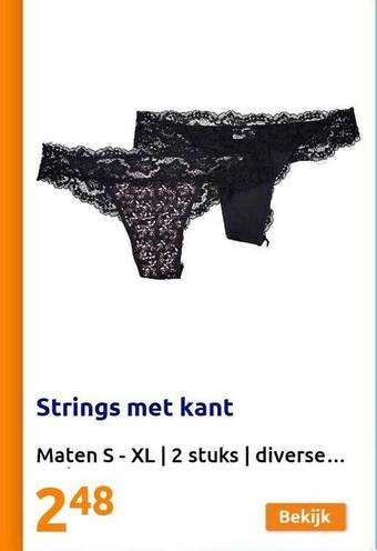 Action Strings Met Kant aanbieding