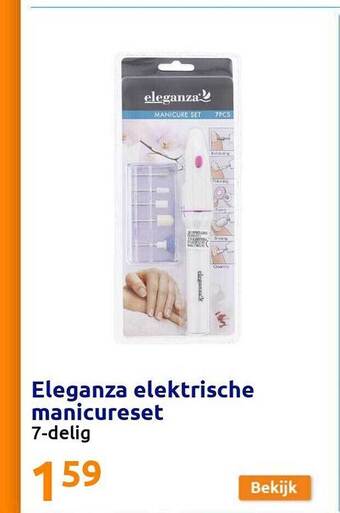 Action Eleganza Elektrische Manicureset aanbieding