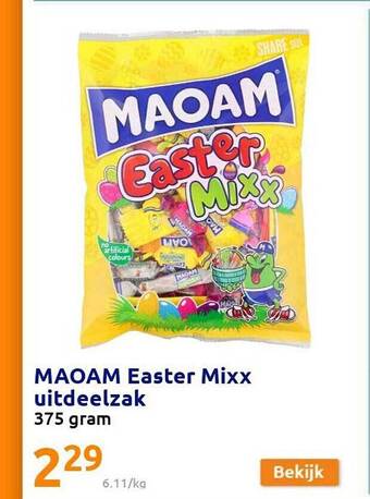 Action Maoam Easter Mixx Uitdeelzak aanbieding