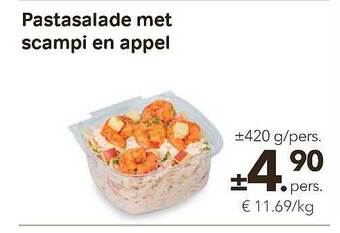 Bon Ap Pastasalade Met Scampi En Appel aanbieding