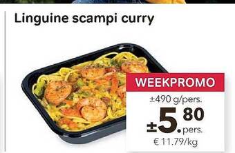 Linguine Scampi Curry