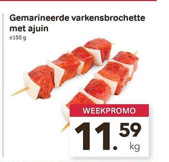 Bon Ap Gemarineerde Varkensbrochette Met Ajuin aanbieding