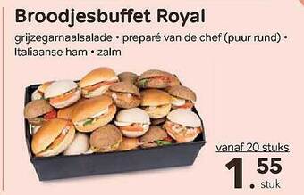 Bon Ap Broodjesbuffet Royal aanbieding