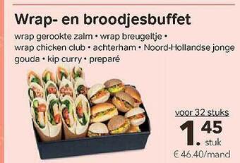 Bon Ap Wrap- En Broodjesbuffet aanbieding