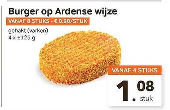 Bon Ap Burger Op Ardense Wijze aanbieding