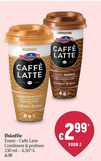 Delhaize Ijskoffie aanbieding