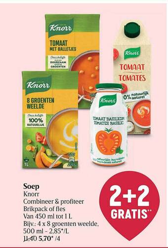 Delhaize Soep aanbieding