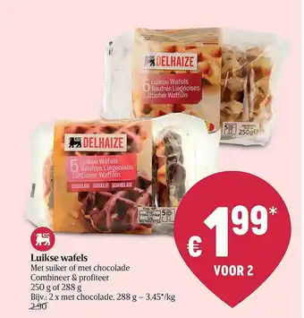 Delhaize Luikse Wafels aanbieding