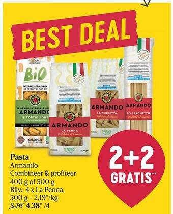Delhaize Pasta aanbieding