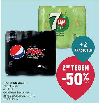 Delhaize Bruisende Drank aanbieding