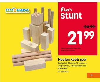 Houten Kubb Spel