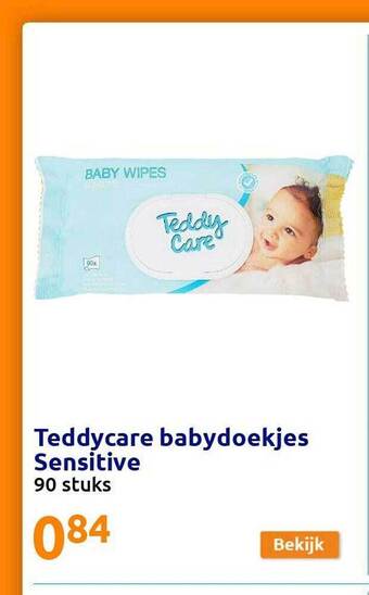 Action Teddycare Babydoekjes Sensitive aanbieding