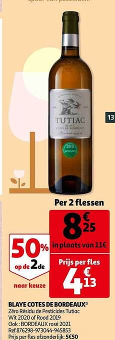 Auchan Blaye Cotes De Bordeaux aanbieding