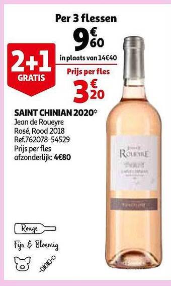 Auchan Saint Chinian 2020 aanbieding