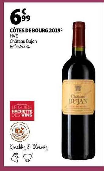 Auchan Côtes De Bourg 2019 aanbieding