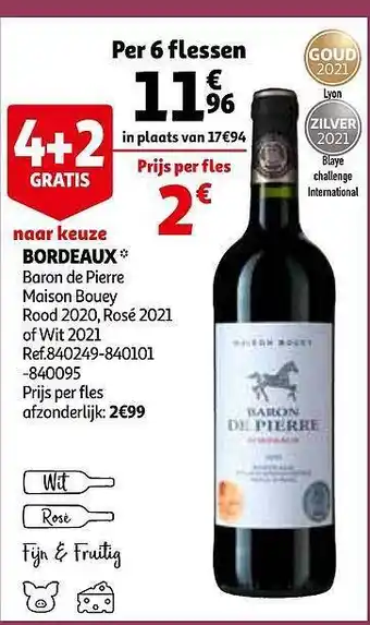 Auchan Bordeaux Baron De Pierre aanbieding