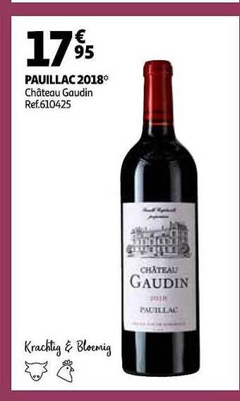 Auchan Pauillac 2018 Château Gaudin aanbieding