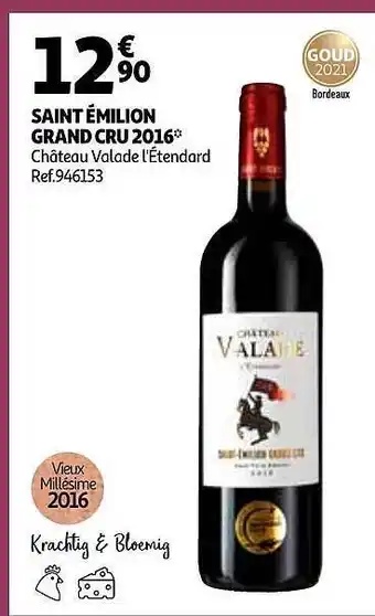 Auchan Saint émilion Grand Cru 2016 aanbieding