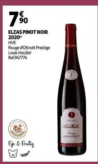 Auchan Elzas Pinot Noir 2020 aanbieding