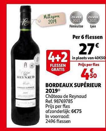 Auchan Bordeaux Supérieur 2019 aanbieding
