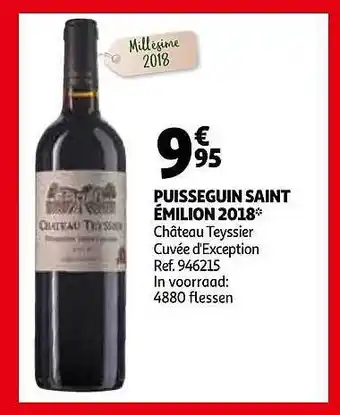 Auchan Puisseguin Saint émilion 2018 aanbieding