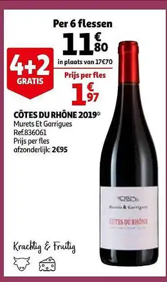 Auchan Côtes Du Rhône 2019 aanbieding