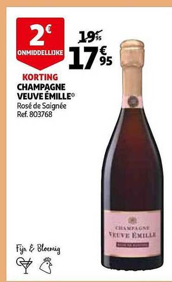 Auchan Champagne Veuve émille aanbieding