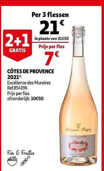 Auchan Côtes De Provence 2021 Excellence Des Muraires aanbieding
