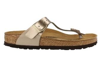 Berca Shoes Birkenstock Slipper Dames Gizeh Electric Gold - Goud aanbieding