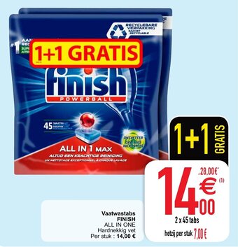 Cora Finish Vaatwastabs aanbieding
