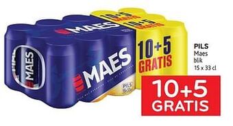 Alvo Pils maes blik 10+5 gratis aanbieding