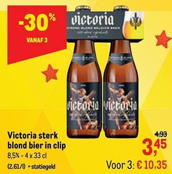 Makro Victoria sterk blond bier aanbieding
